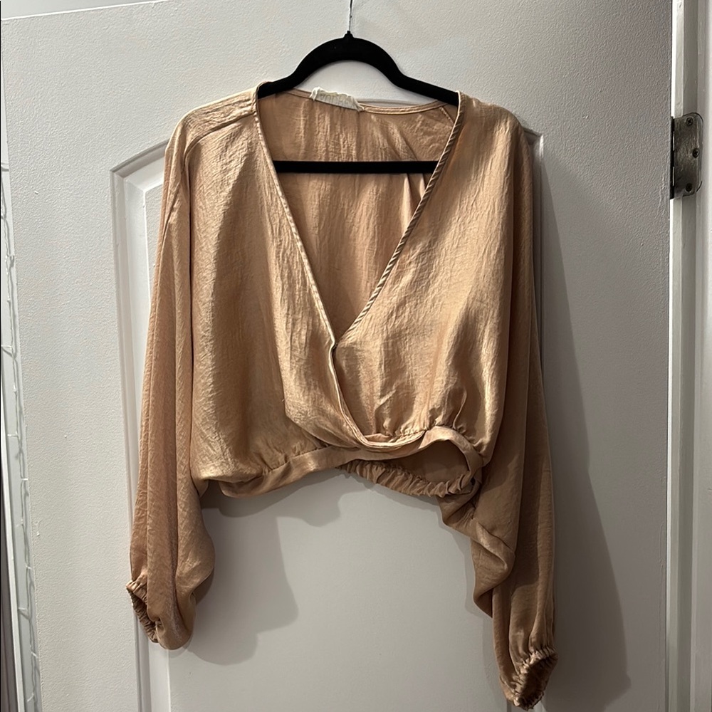 Elegant Tan Women's Top